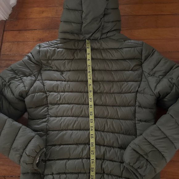 Save the Duck Lightweight Puffer Size 2M Olive Green - Excellent Condition! - Picture 5 of 8